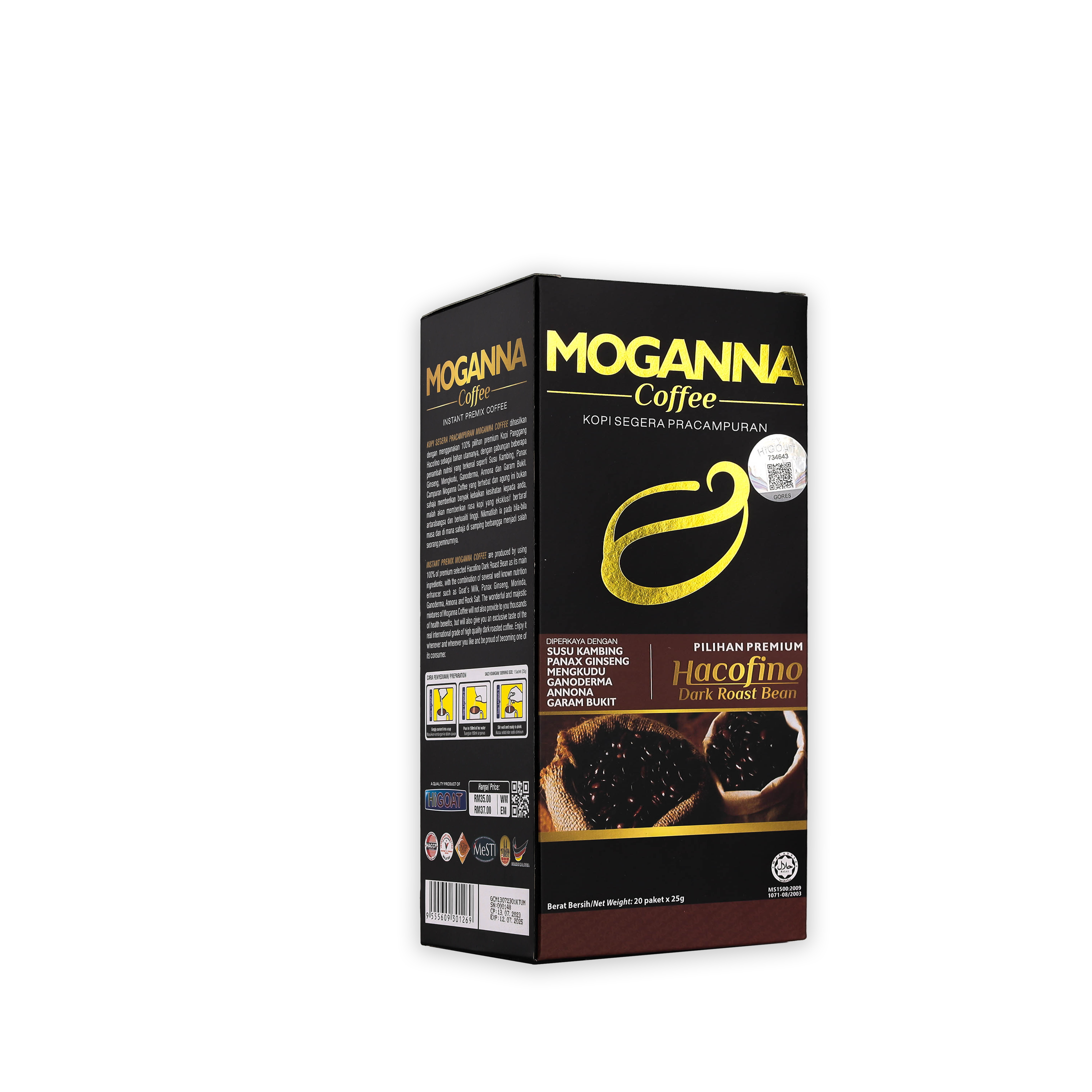 MOGANNA COFFEE (20 SACHETS X 25GM)
